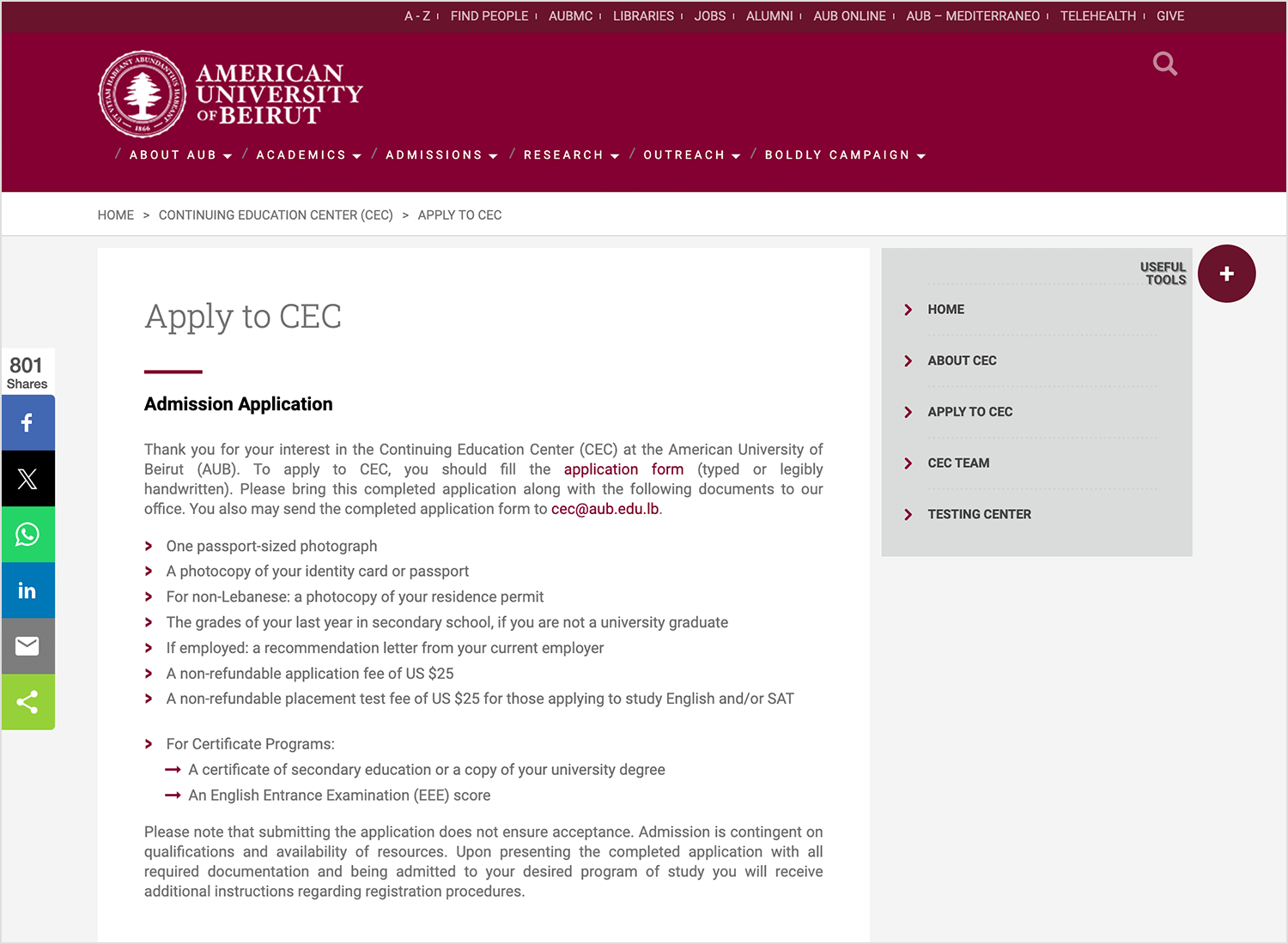 full stack web development courses aub