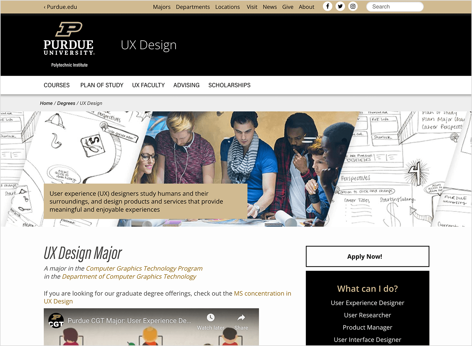 purdue university and its ux design course